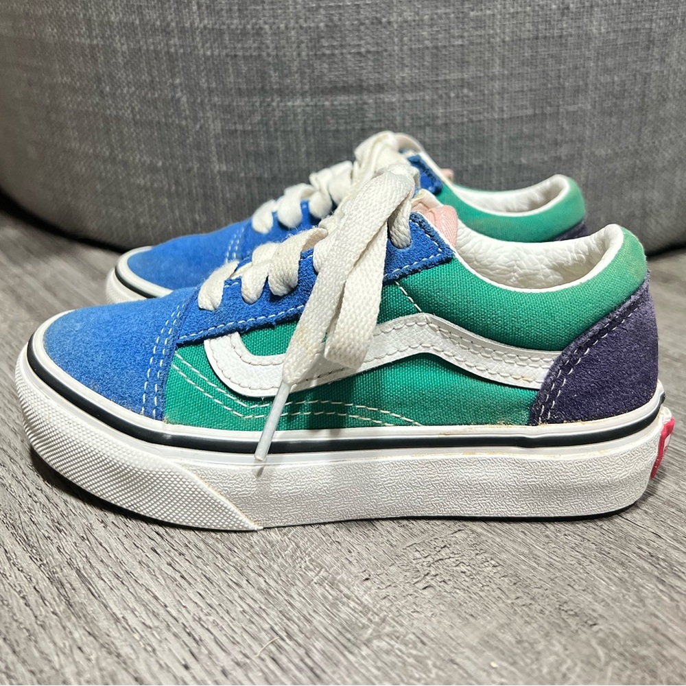 Vans Old Skool Retro Court Slip-on Shoe Boys Kids 10.5